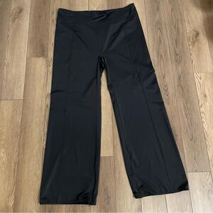 SKIMS Glam Pants Black‎ Zipper Ankles Wide Leg